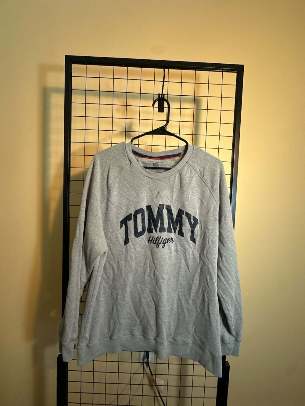Tommy Hilfiger Grey Crewneck Sleepwear Sweatshirt with Spell Out Logo